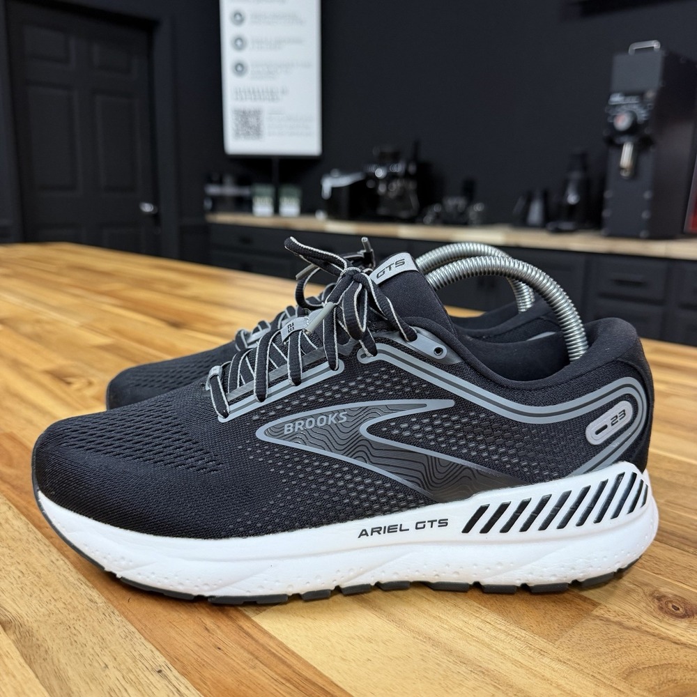 Brooks Ariel GTS 23 Womens Size 10 Black White Athletic Running Shoes Sneakers - Picture 3 of 7